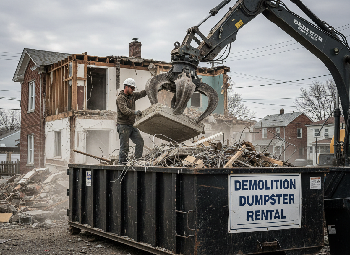 Demolition Dumpster Rental in Linden